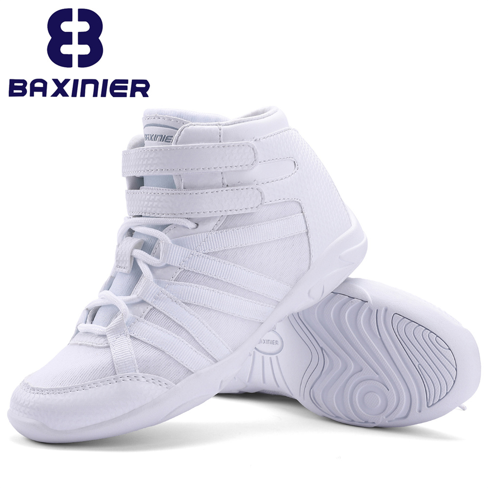Women'S Shoes Hey Dude - BAXINIER Dziewczęce białe wysokie buty cheerleaderek