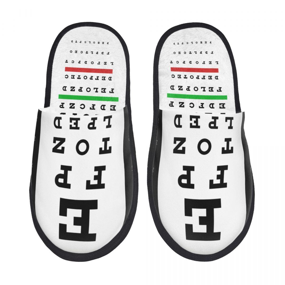 Shoes Women Chart - Damskie kapcie z pianki memory z