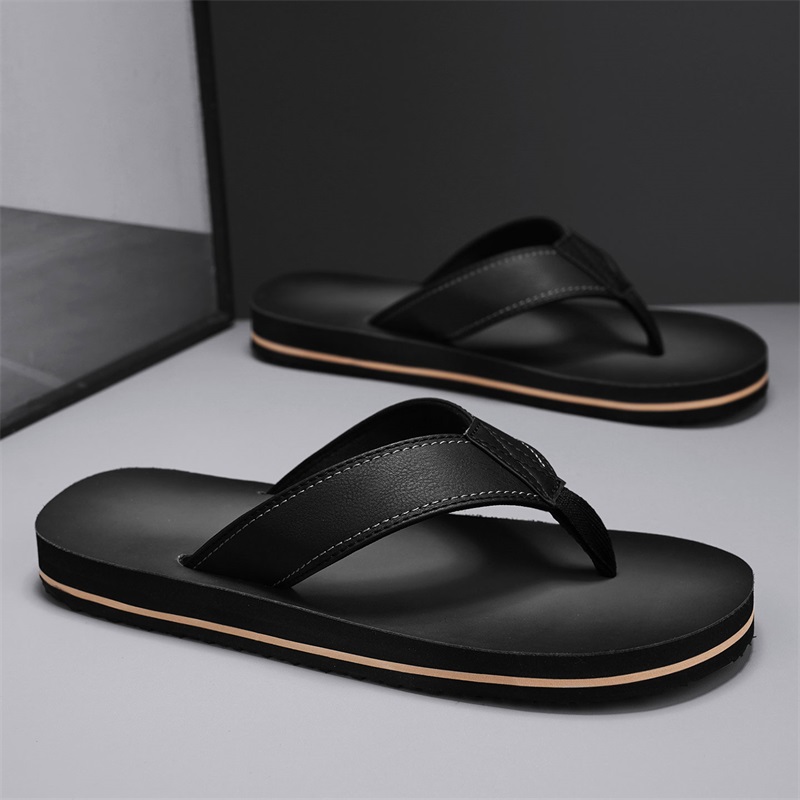 Thong Flat Sandal - Męskie klapki w stylu vintage z