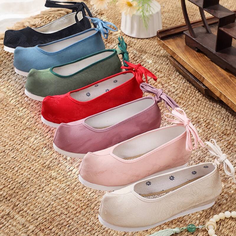 Women Shoes Japan - Buty Hanfu w jednolitym kolorze, w