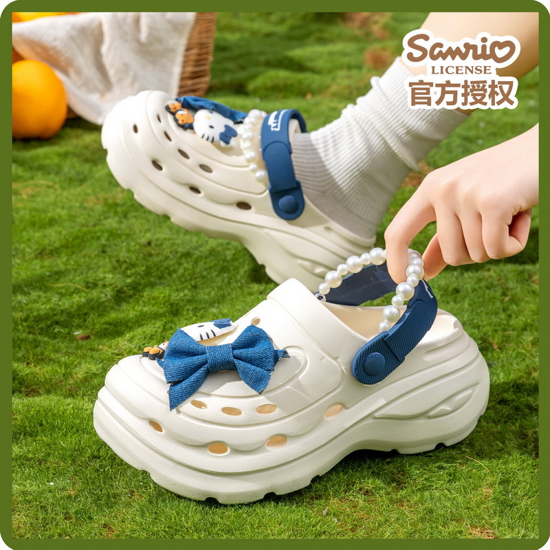 Urocze perłowe kokardki Hello  – Women'S Shoes Clogs recenzja i cena