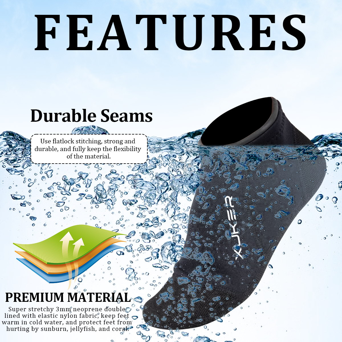 Męskie damskie 3mm skarpetki n – Women'S Shoes Neuropathy recenzja i cena