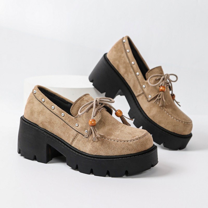2026 Retro Teksturowane Sznuro – Shoes For Women Flats recenzja i cena