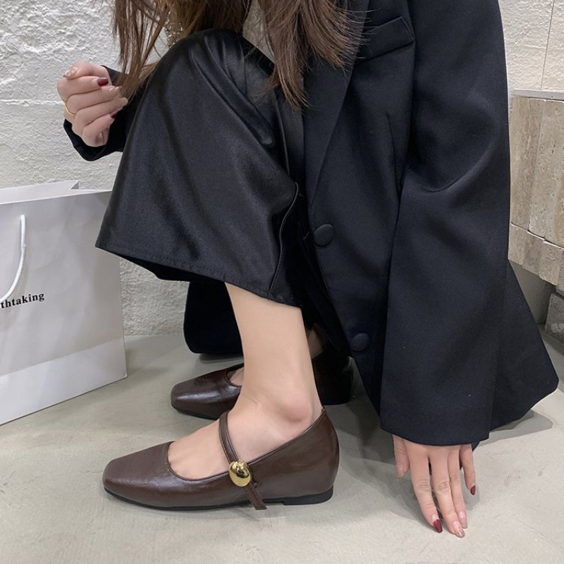 Ultra miękkie skórzane czarne  – Shoes For Women Flats recenzja i cena