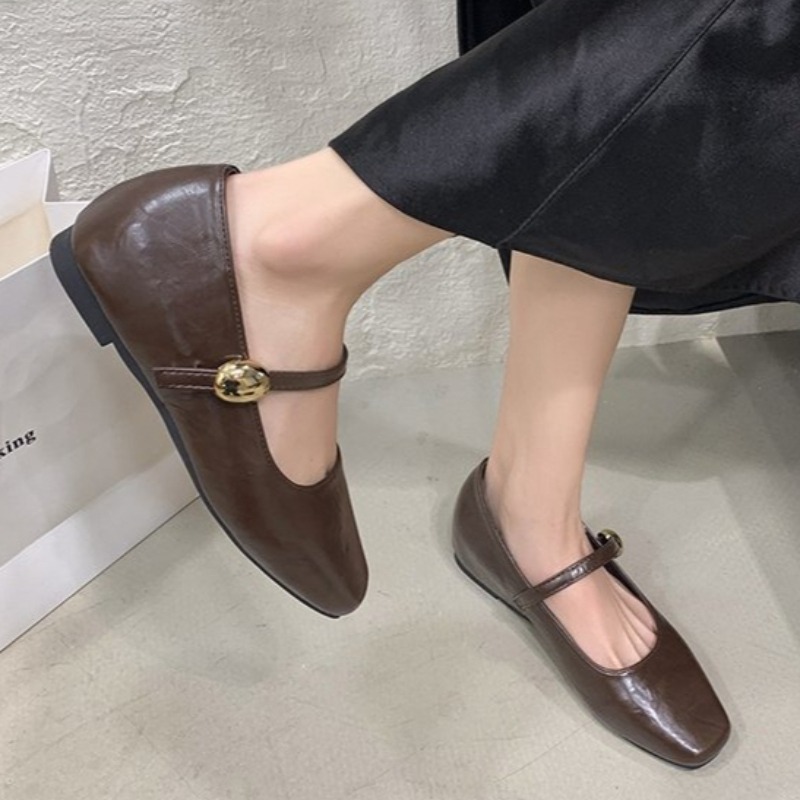 Ultra miękkie skórzane czarne  – Shoes For Women Flats recenzja i cena
