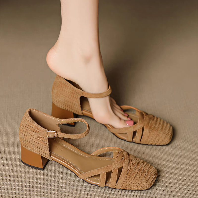 Retro Plecione Sandały na Wyso – Ankle Strap Heels recenzja i cena