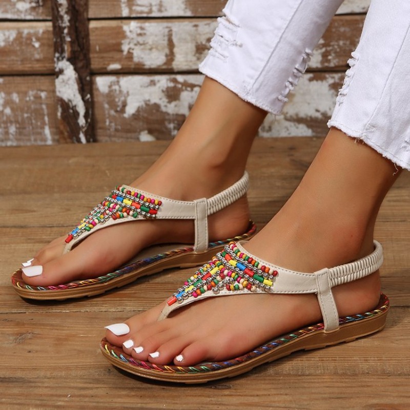 Letnie damskie sandały rzymski – Thong Flat Sandal recenzja i cena