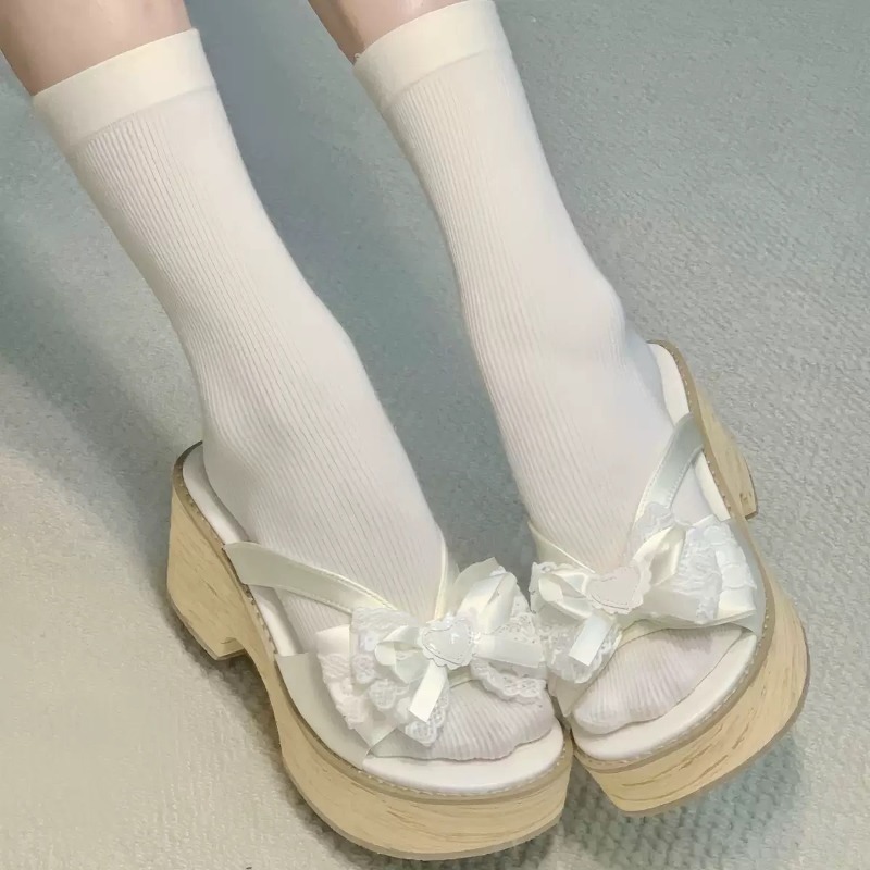Słodkie Klapki na Platformie z – Women Shoes Japan recenzja i cena
