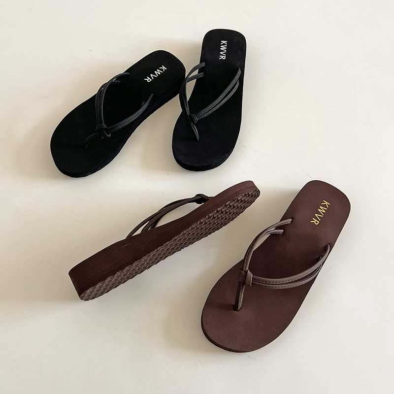 Damskie brązowe klapki japonki – Thong Flat Sandal recenzja i cena
