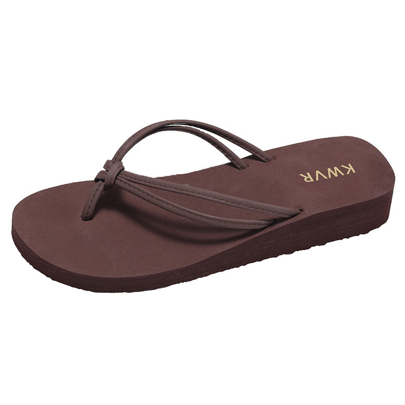 Damskie brązowe klapki japonki – Thong Flat Sandal recenzja i cena