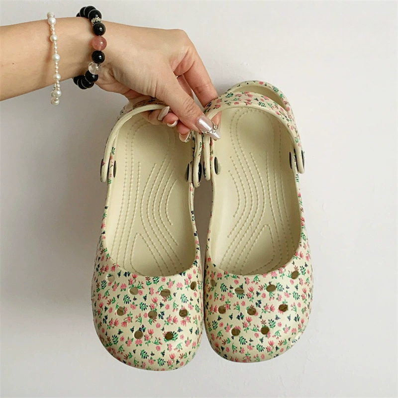 Nowe Letnie Kwiatowe Dziewczęc – Women'S Shoes Clogs recenzja i cena