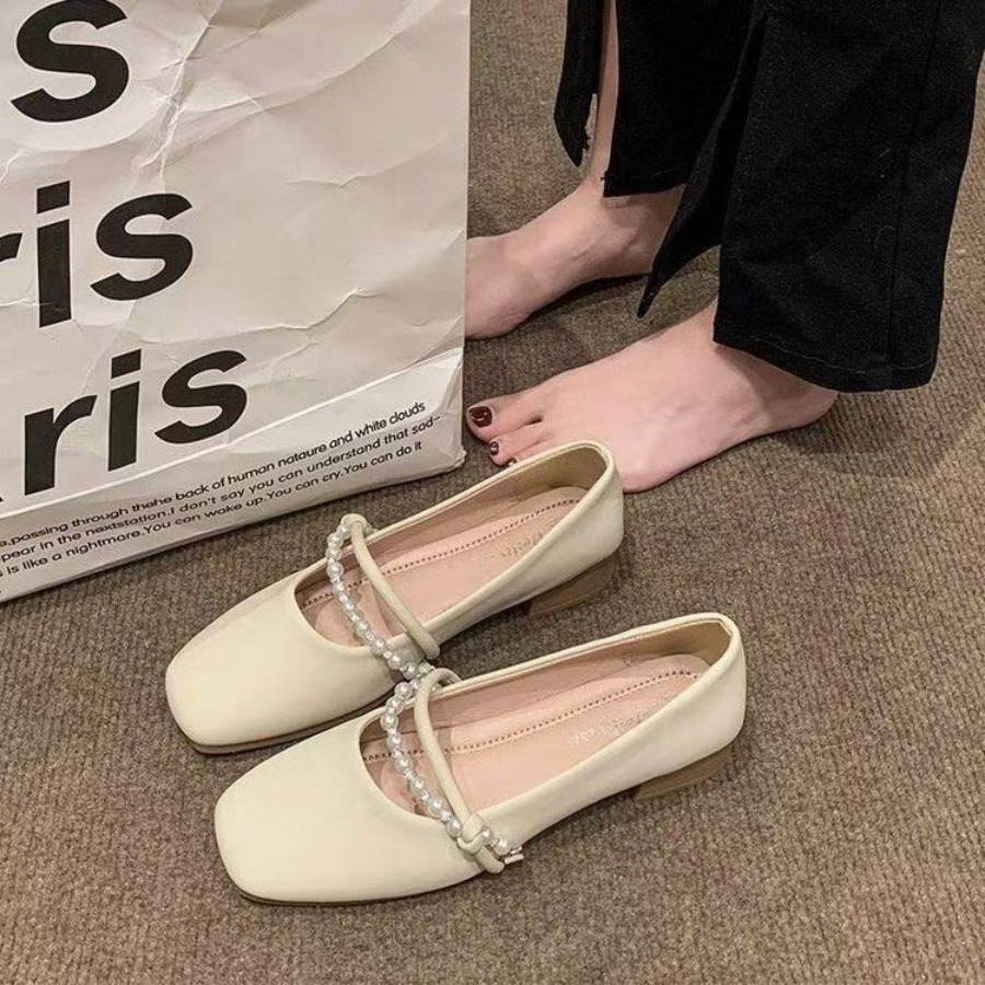 Nowe Eleganckie Francuskie Bal – Shoes For Women Flats recenzja i cena