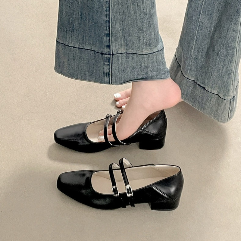 Kwadratowe noski, niski obcas, – Women'S Shoes In Fashion recenzja i cena
