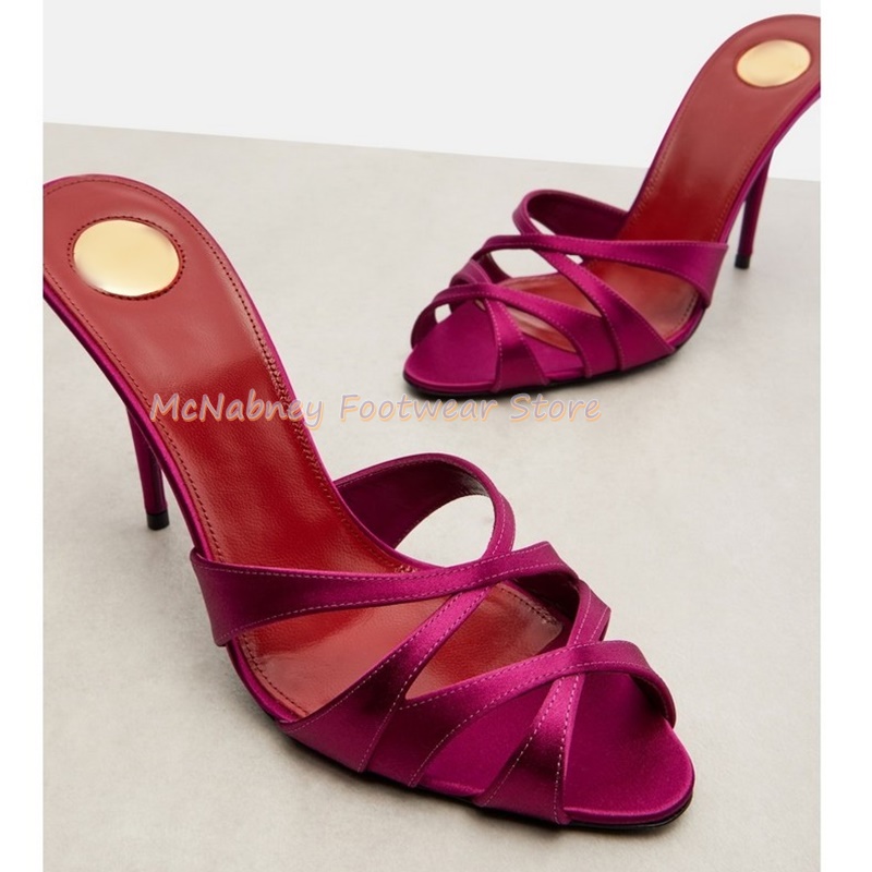 Szpiczaste szpilki satynowe z  – Women'S Shoes Clogs recenzja i cena