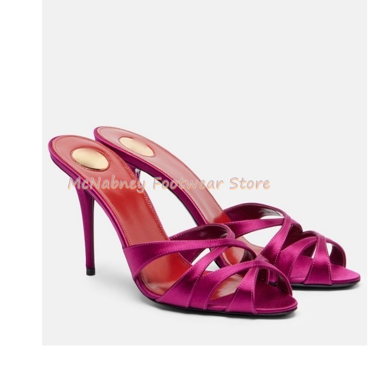 Szpiczaste szpilki satynowe z  – Women'S Shoes Clogs recenzja i cena